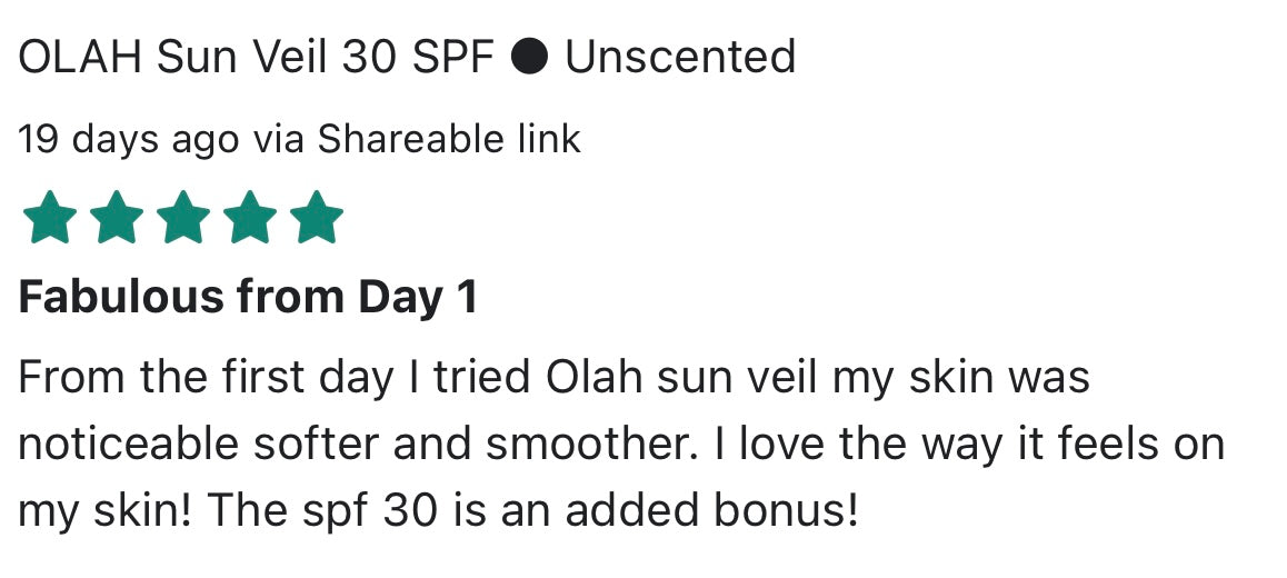OLAH Sun Veil 30 SPF ● Unscented