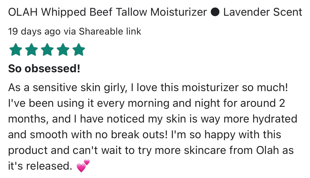 OLAH Whipped Beef Tallow Moisturizer ● Lavender Scent