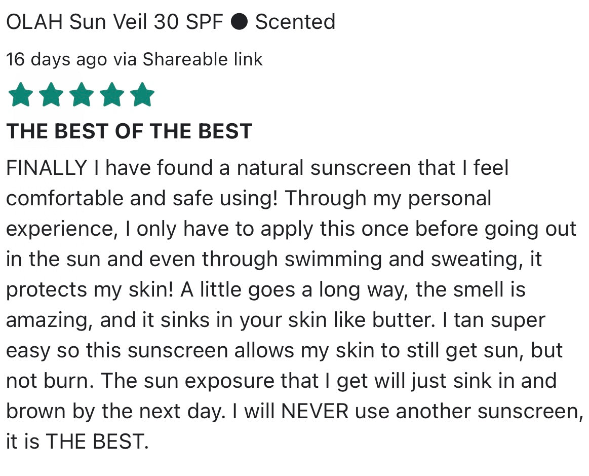OLAH Sun Veil 30 SPF ● Scented